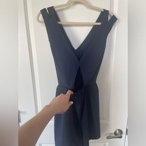 Tobi Navy Blue Summer Romper with Cutouts